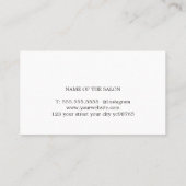 Minimalistische elegante textuur pastel schoonheid visitekaartje (Achterkant)