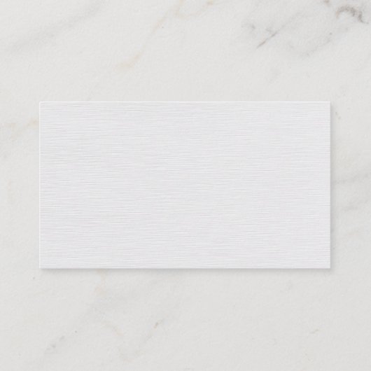 Minimalistische Elegante Textuur Witte Advocaat Visitekaartje (Achterkant)