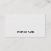Minimalistische elegante textuur witte QR advocaat Visitekaartje (Achterkant)