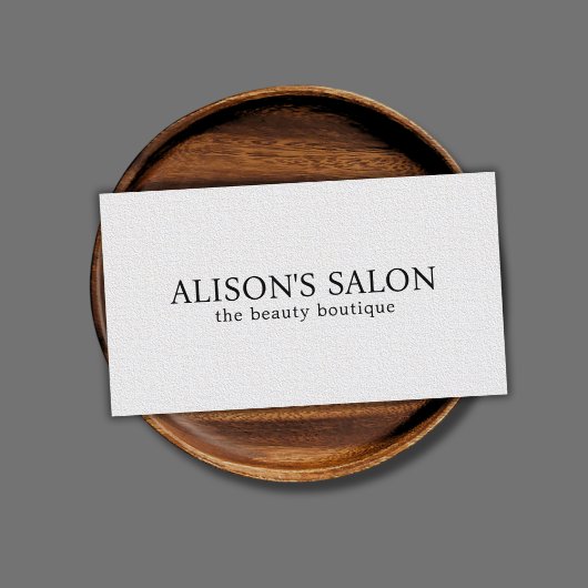 Minimalistische elegante textuur witte schoonheid  visitekaartje