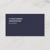 Minimalistische elegante textuurconsultant: blauw visitekaartje (Voorkant)
