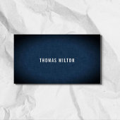 Minimalistische elegante textuurconsultant: blauw visitekaartje