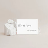 Minimalistische Elegante Trouw Dank Je Bedankkaart