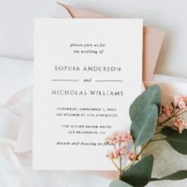 Minimalistische Elegante Trouw | Moderne Redaction Kaart