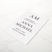 Minimalistische Elegante Trouw Uitnodiging – Luxe  (Gedraaid)