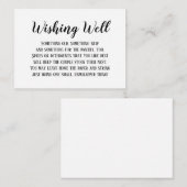 Minimalistische Elegante Trouw Wensput Kaart (Voorkant / Achterkant)
