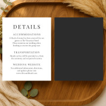 Minimalistische Elegante Trouwdetails