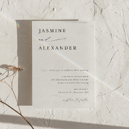 Minimalistische Elegante Trouwkaart Kaart