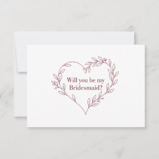 Minimalistische Elegante Trouwmeisjes Voorstelkaar Kaart