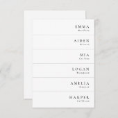 Minimalistische Elegante Trouwnaam Plaatjes Kaart (Voorkant / Achterkant)