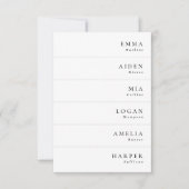 Minimalistische Elegante Trouwnaam Plaats Kaarten (Voorkant)