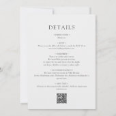 Minimalistische elegante typografie All-in-One bru Kaart (Achterkant)