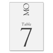 Minimalistische elegante typografie Monogram bruil Kaart (Achterkant)