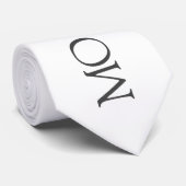 Minimalistische elegante typografie Monogram bruil Stropdas (Opgerold)