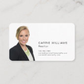 Minimalistische Elegante Vastgoedmakelaar QR Code Visitekaartje (Achterkant)