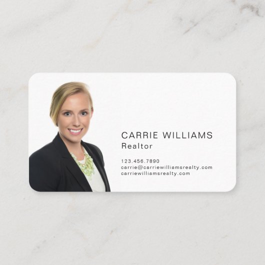 Minimalistische Elegante Vastgoedmakelaar QR Code Visitekaartje (Achterkant)