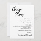 💍 Minimalistische Elegante verandering van planne Save The Date (Voorkant)