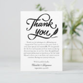 Minimalistische Elegante Verlovingsring Bedankkaart (Staand voorkant)