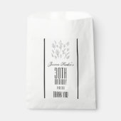 Minimalistische elegante volwassen verjaardag bedankzakje (Voorkant)