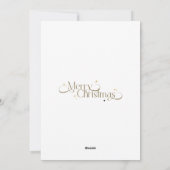 Minimalistische elegante Waterverf kerstboom Feestdagenkaart (Achterkant)