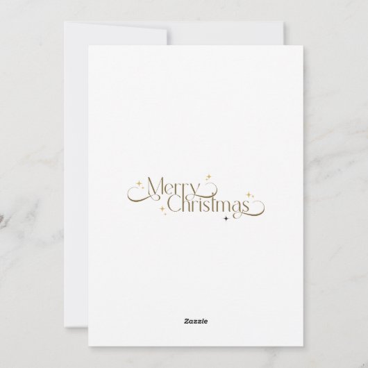 Minimalistische elegante Waterverf kerstboom Feestdagenkaart (Achterkant)