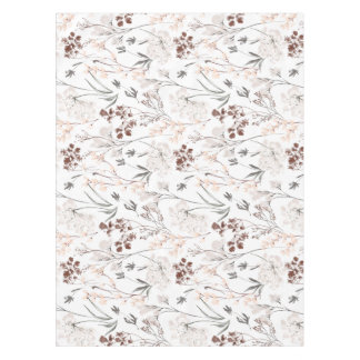Minimalistische elegante wilde bloemen zachte bloe tafelkleed