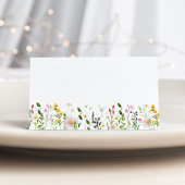 Minimalistische elegante wildflowers trouwkaarten kaart