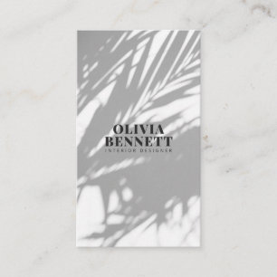 Minimalistische elegante witte moderne interieuron visitekaartje