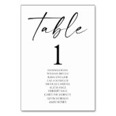 Minimalistische Elegante Witte Zwarte Huwelijk Kaart (Voorkant)