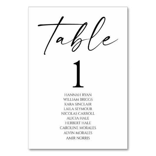 Minimalistische Elegante Witte Zwarte Huwelijk Kaart (Voorkant)