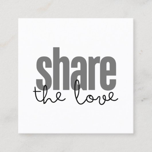 Minimalistische elegante zwart grijs wit vet schoo aanbevelingskaartje (Voorkant)