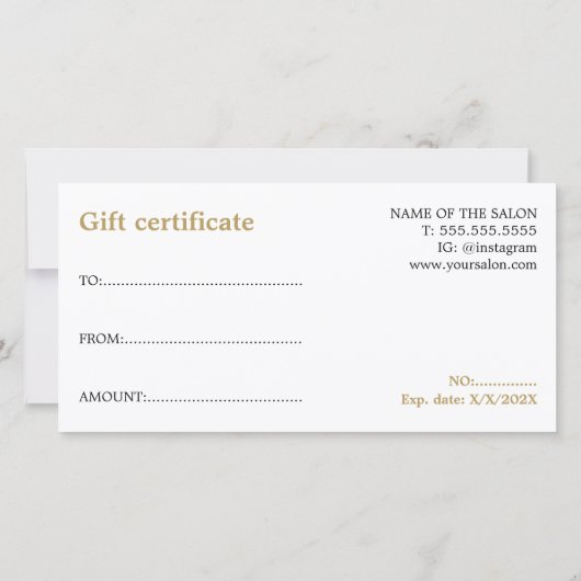 Minimalistische Elegante Zwart Witte Schoonheid (Achterkant)