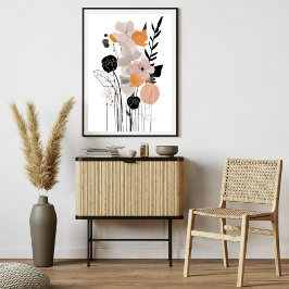 Minimalistische Elegantie Bloemen Modern Art Poste Poster