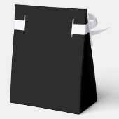 Minimalistische Elegantie Kalligrafie Trouwboog Zw Bedankdoosjes (Achterkant)