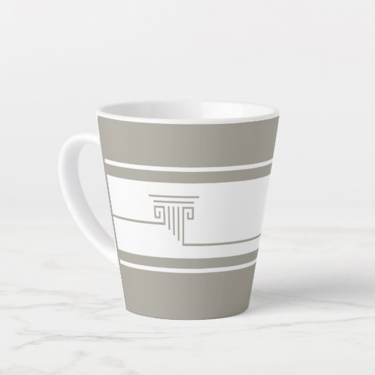 Minimalistische Elegantie Latte Mok (Linkerhoek)