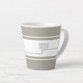 Minimalistische Elegantie Latte Mok (Rechterhoek)