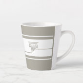 Minimalistische Elegantie Latte Mok (Rechts)