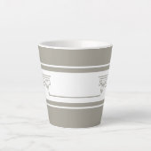 Minimalistische Elegantie Latte Mok (Voorkant)