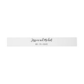 💍 Minimalistische Elegantie Uitnodigingen Wikkel (Vlak)