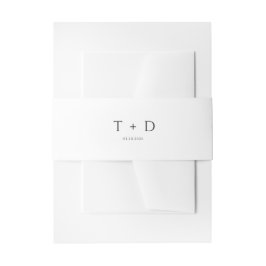Minimalistische Elegantie Uitnodigingen Wikkel
