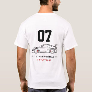 Minimalistische Elite Prestatie No 07 Blockcore T-shirt