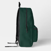 Minimalistische Emerald Green Professional Eenvoud Bedrukte Rugzak (Links)