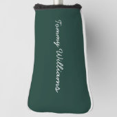 Minimalistische Emerald Green Professional Eenvoud Golfheadcover (Draai 90)
