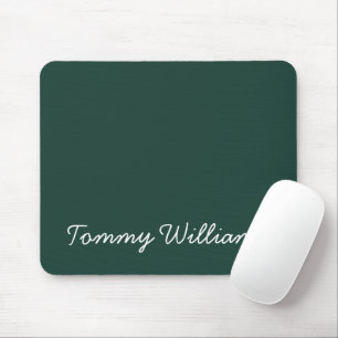 Minimalistische Emerald Green Professional Eenvoud Muismat