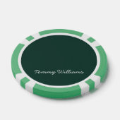 Minimalistische Emerald Green Professional Eenvoud Poker Chips (Enkel)