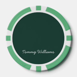 Minimalistische Emerald Green Professional Eenvoud Poker Chips