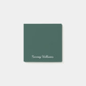 Minimalistische Emerald Green Professional Eenvoud Post-it® Notes (Voorkant)
