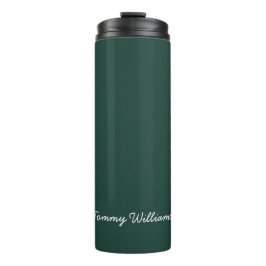 Minimalistische Emerald Green Professional Eenvoud Thermosbeker
