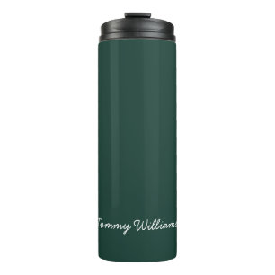 Minimalistische Emerald Green Professional Eenvoud Thermosbeker