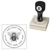 Minimalistische en bewerkbare Pure Honey Rubber St Rubberstempel (Gestempeld)